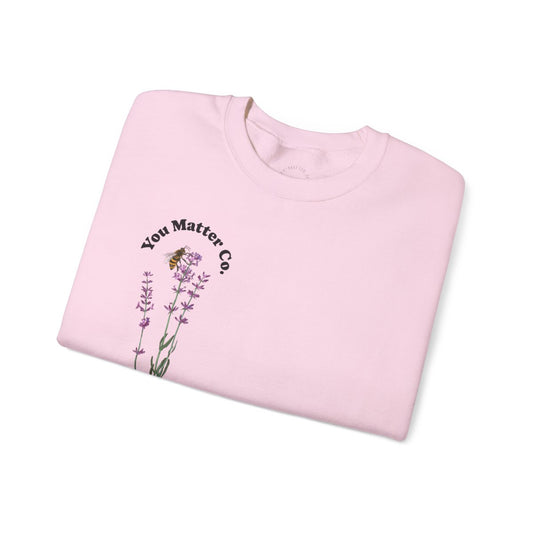 Crewneck: Smile Today-Lavender