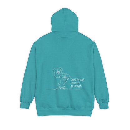 Hoodie: Grow Through What You Go Through-Flowers
