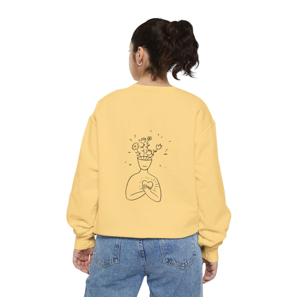 Crewneck: Mental Health Image-Love Yourself