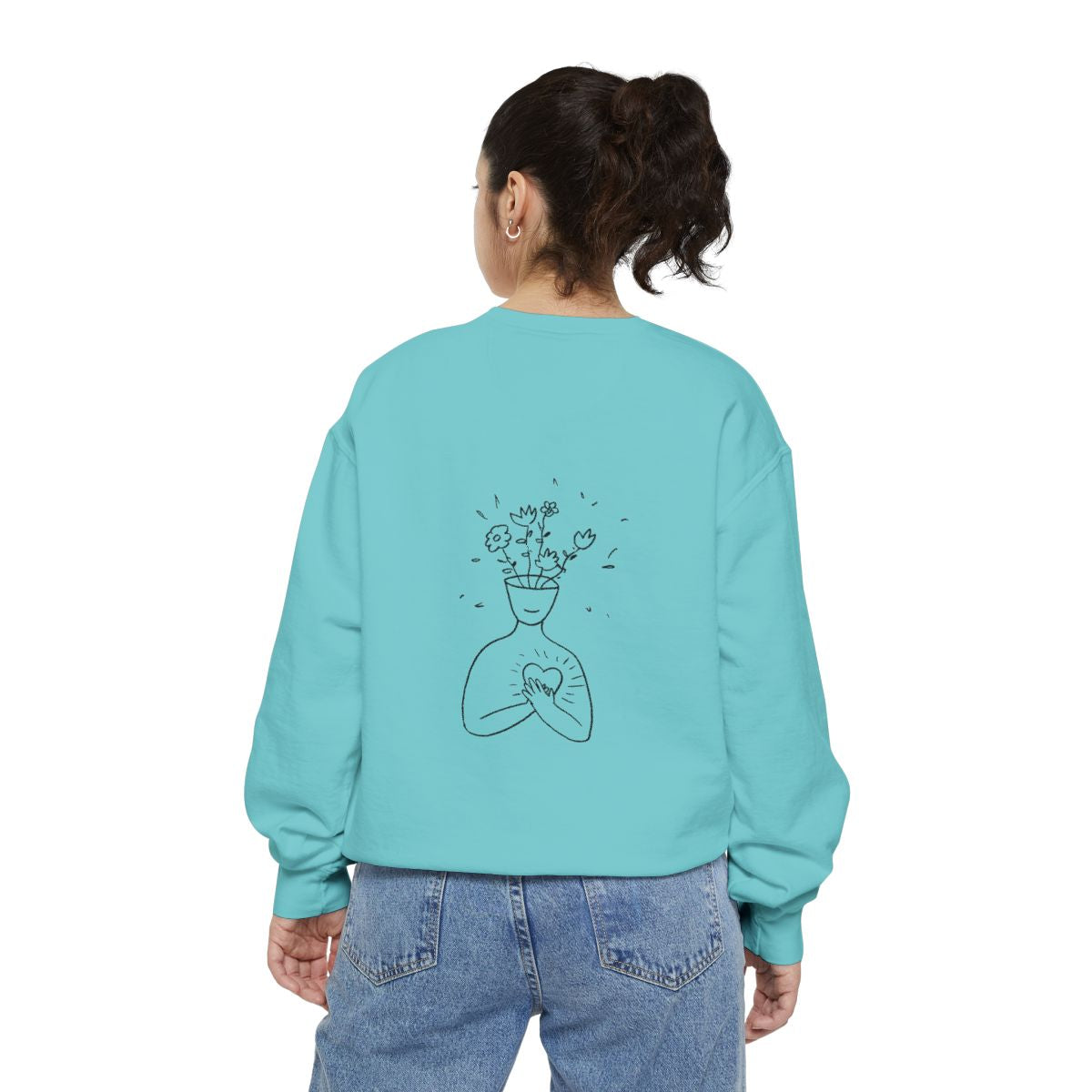 Crewneck: Mental Health Image-Love Yourself