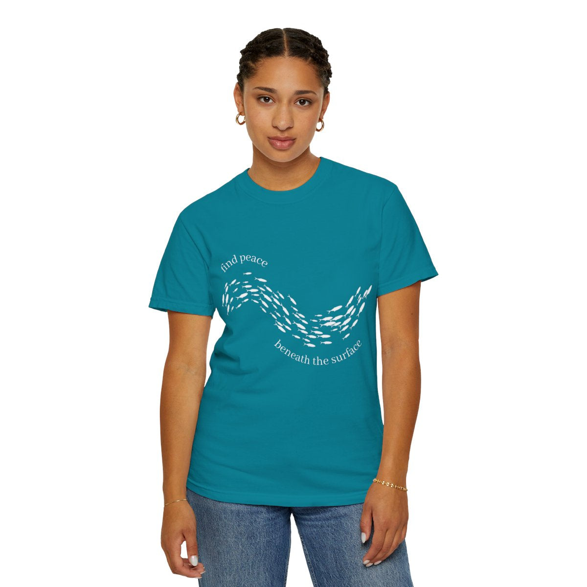T-Shirt: Find Peace Beneath The Surface-Fish
