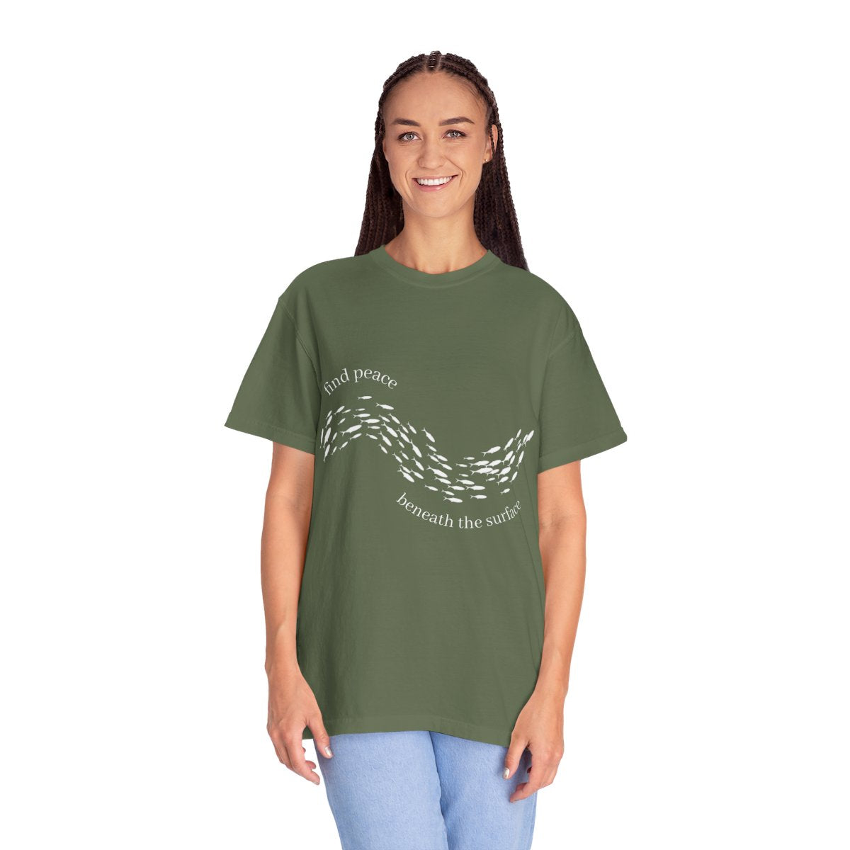 T-Shirt: Find Peace Beneath The Surface-Fish