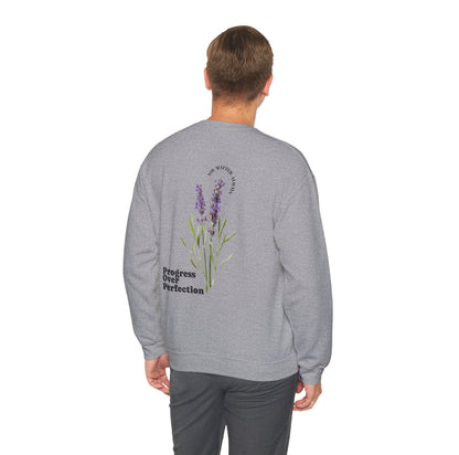 Crewneck: Progress Over Perfection-Lavender