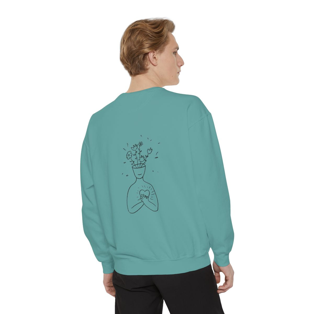 Crewneck: Mental Health Image-Love Yourself