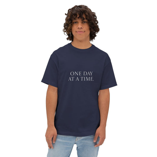 Oversized T-Shirt: One Day At A Time-Flower Pots