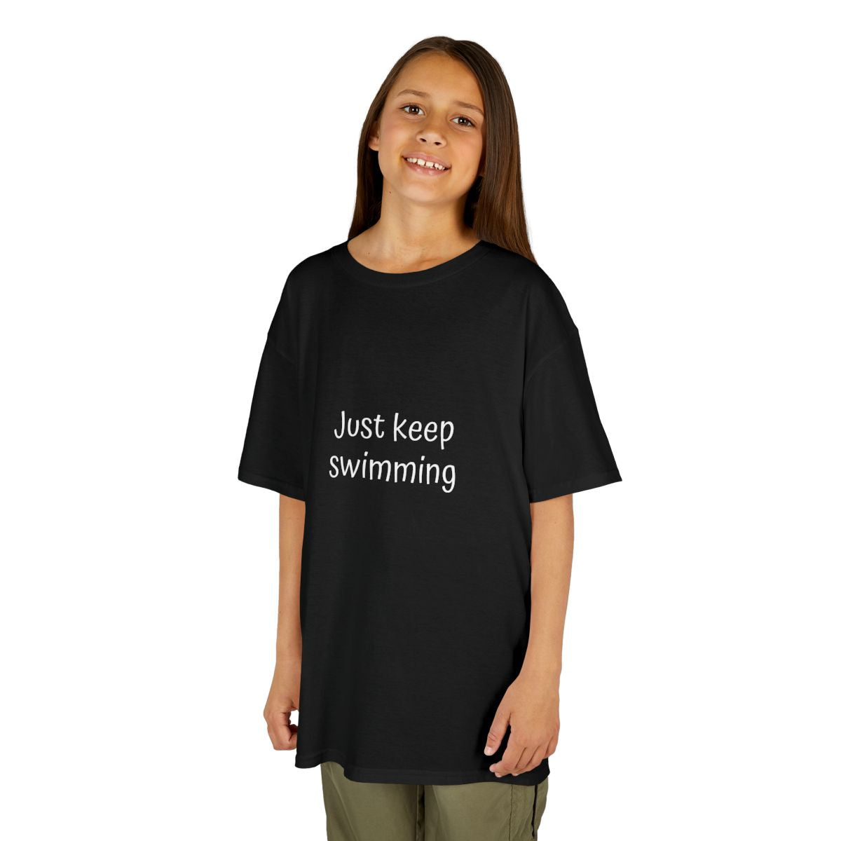 Kids T-Shirt: Just Keep Swimming-Fish