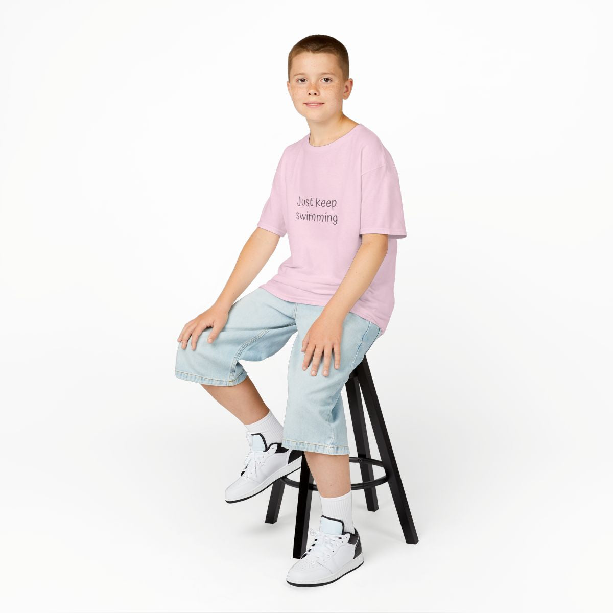 Kids T-Shirt: Just Keep Swimming-Fish