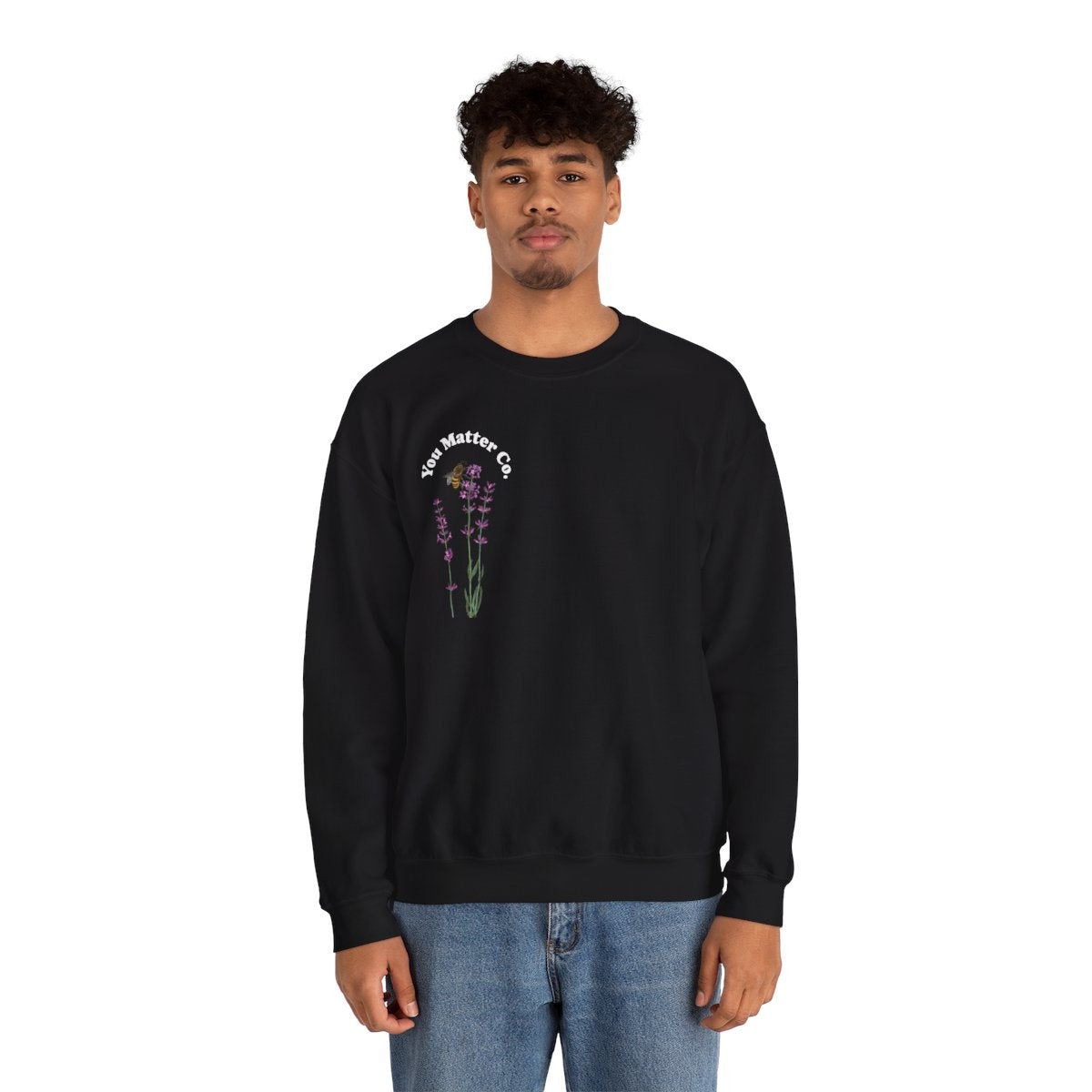 Crewneck: Smile Today-Lavender