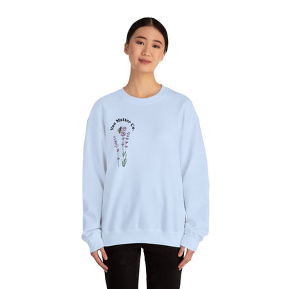 Crewneck: Smile Today-Lavender
