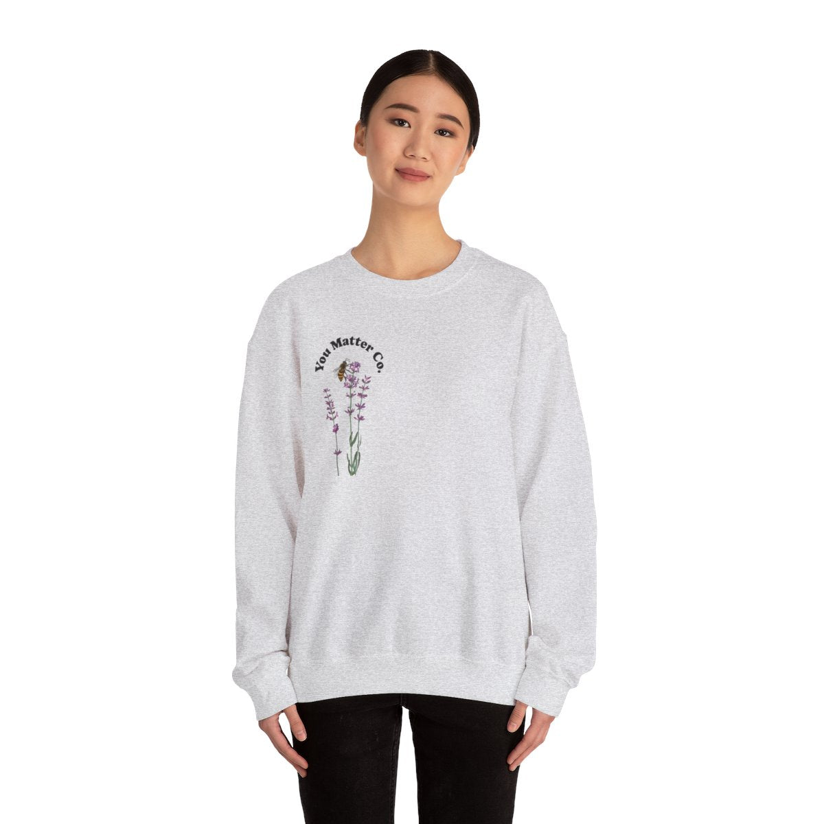 Crewneck: Smile Today-Lavender