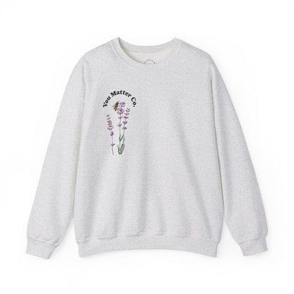 Crewneck: Smile Today-Lavender