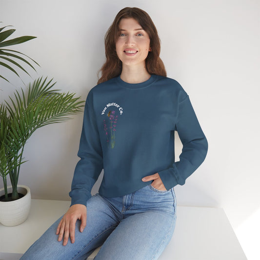 Crewneck: Smile Today-Lavender