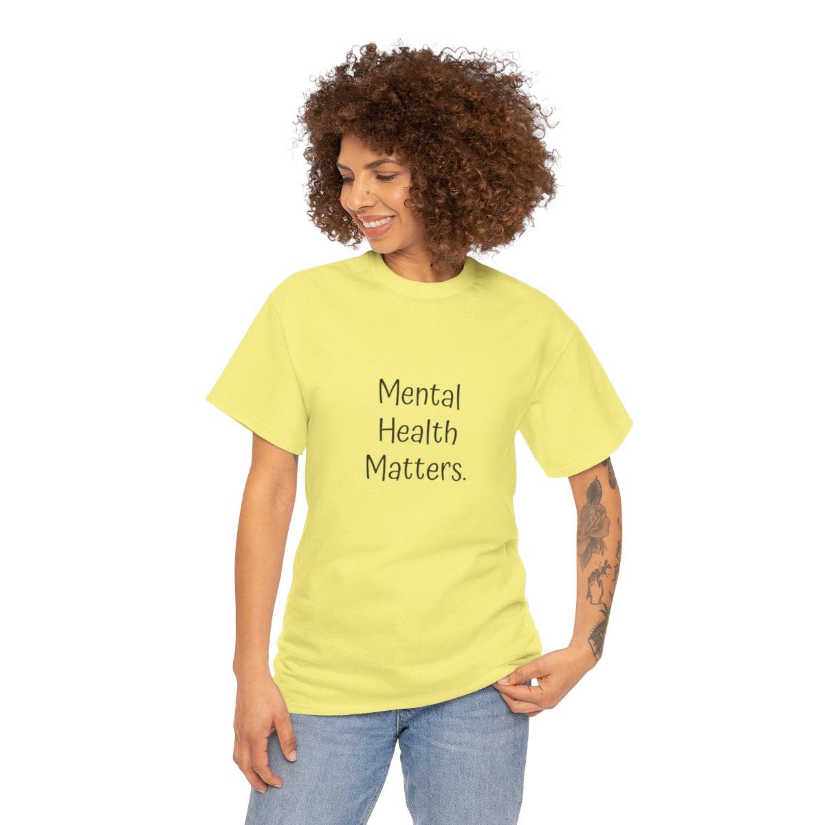 T-Shirt: Mental Health Matters-Flowers