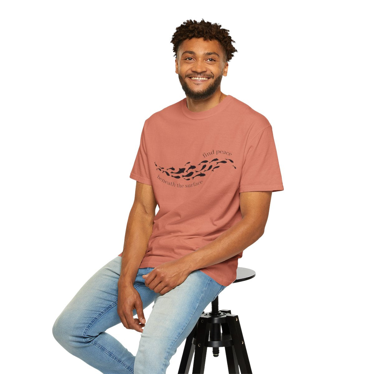 T-Shirt: Find Peace Beneath The Surface-Fish