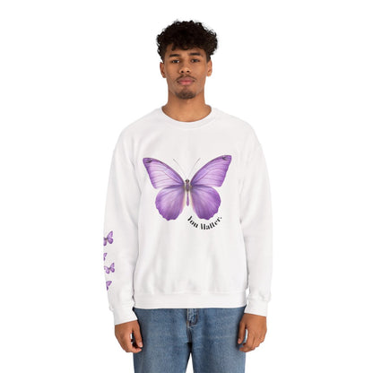 Crewneck: Butterfly Design/Sleeve Design-You Matter