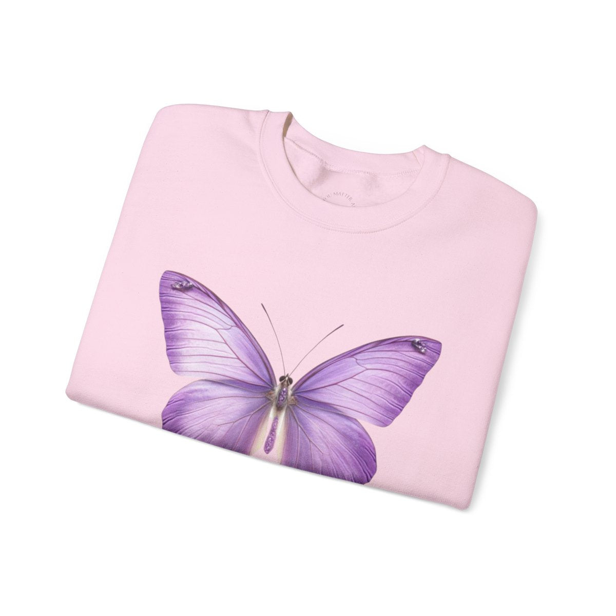 Crewneck: Butterfly Design/Sleeve Design-You Matter