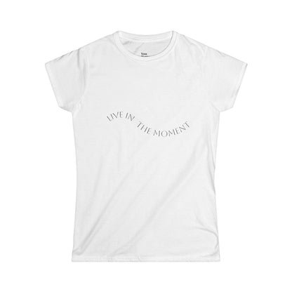 Short Sleeve T-Shirt: Live In The Moment-Floral