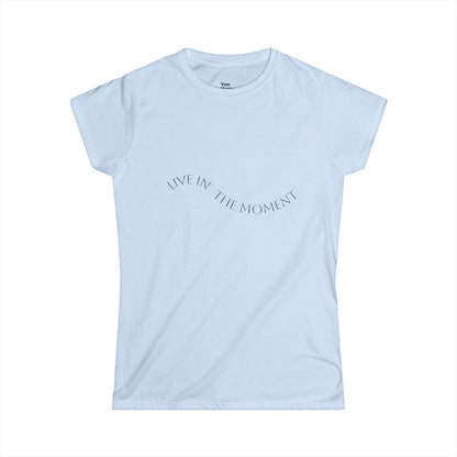 Short Sleeve T-Shirt: Live In The Moment-Floral